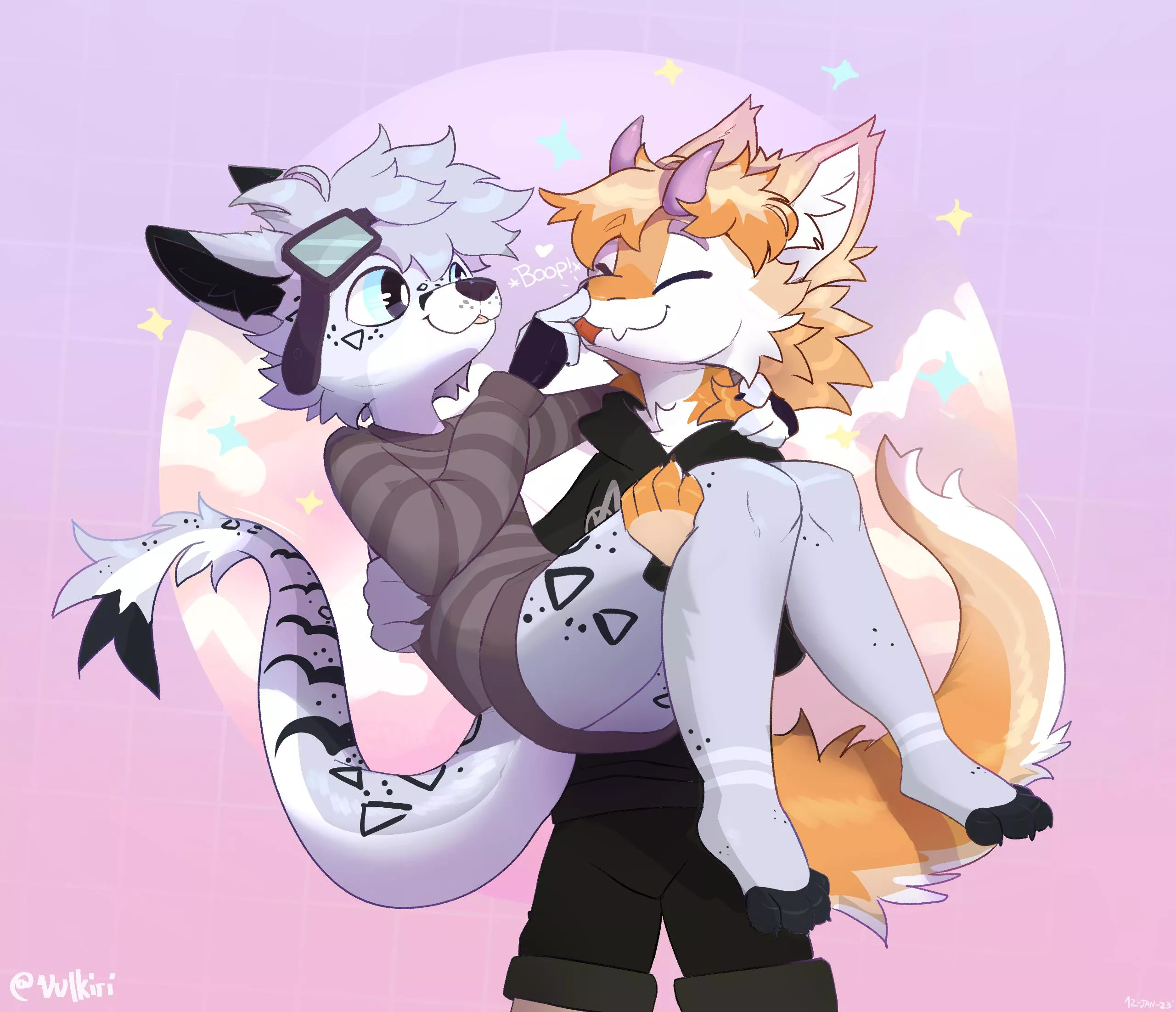 Boop~ ^^ ✨💕 | Art by me @Vulkiri on Twitter ^^ (Commission)