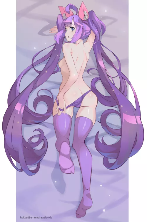 Booty and twin tails (emmadrawslewds) [OC]