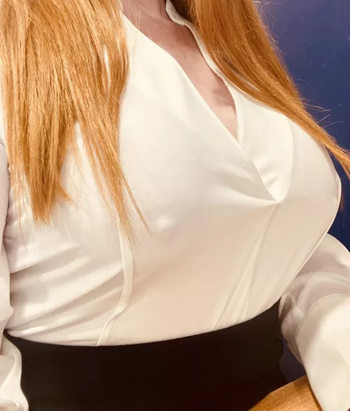 Braless in the office today