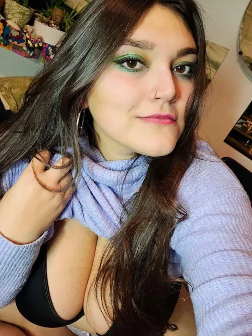 Cleavage and my fav sweater