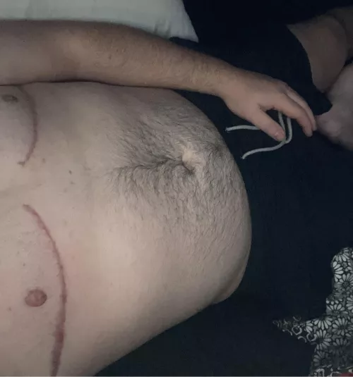 Cuddling is the best!!! Especially being big spoon and you rubbing your ass against me