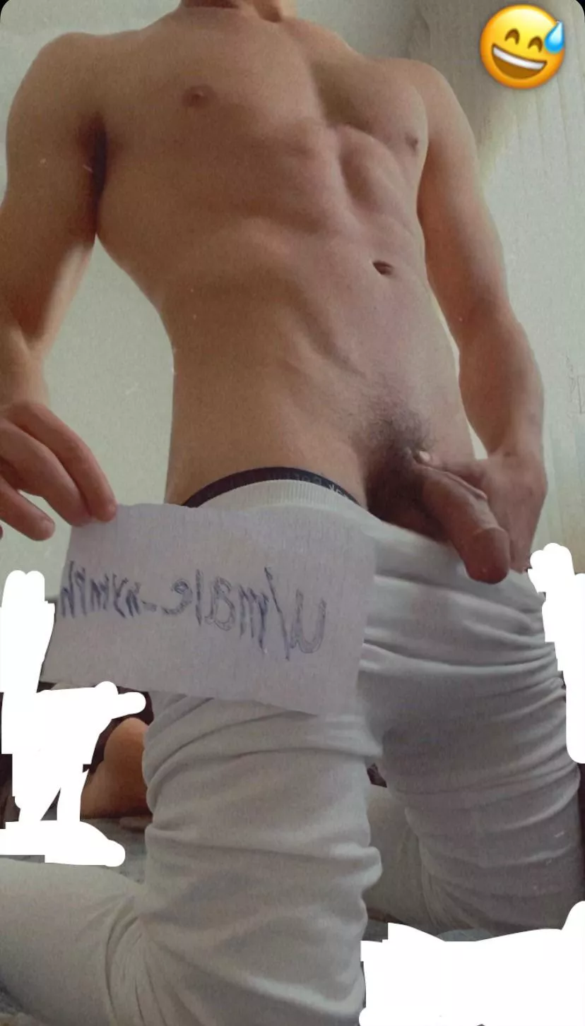 Enjoying staring at that massive cock