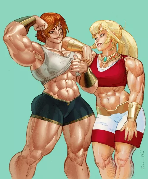 Fordola and Lyse (@jebriodo) [Final Fantasy]