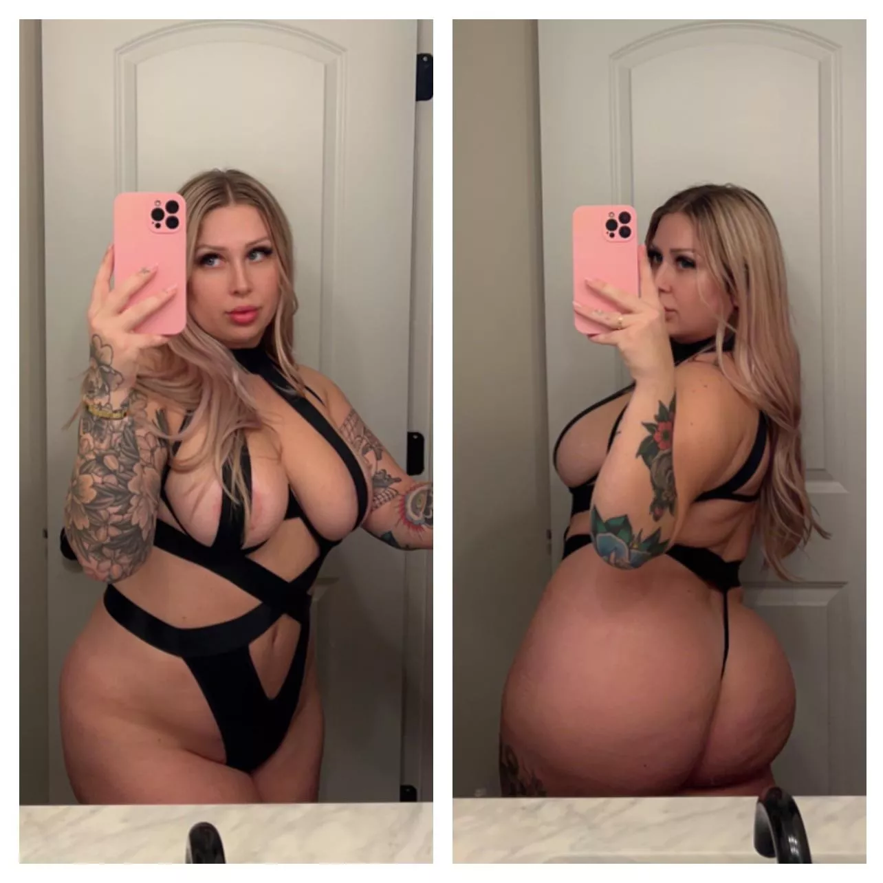 Front or back, both thick af
