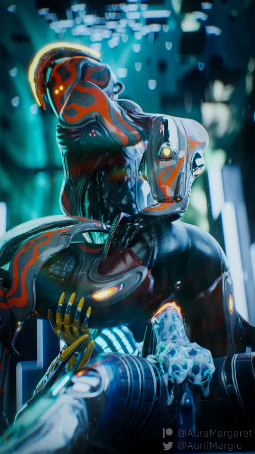 (Futa) - [Ember Graxx] rides [Mag Corpra] in the simulacrum (2023 remaster)