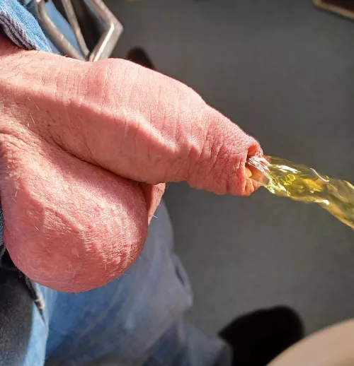 Golden first piss of the day