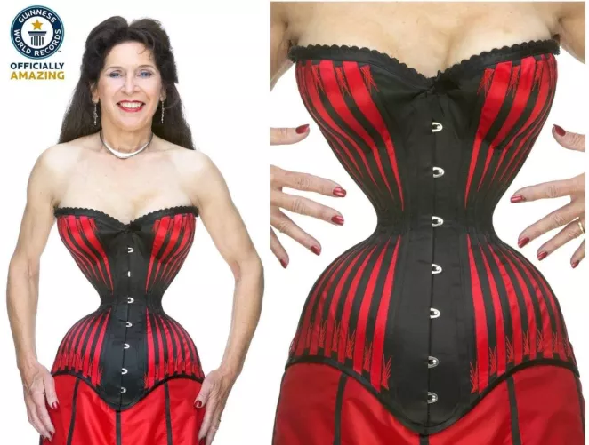 Guinness Book of World Records: smallest waist. Cathie Jung has a remarkable 15