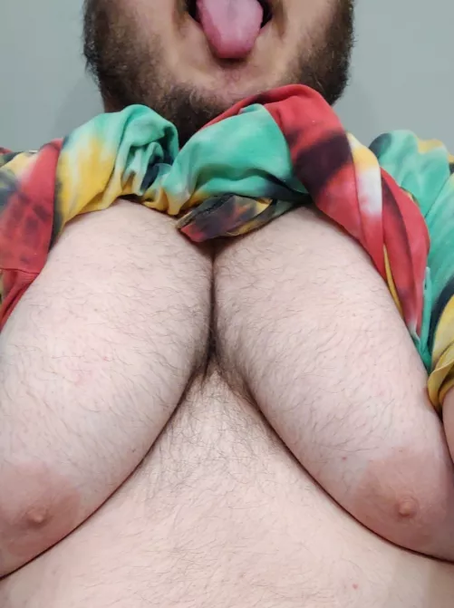 Happy Friday! Do you like my moobs?