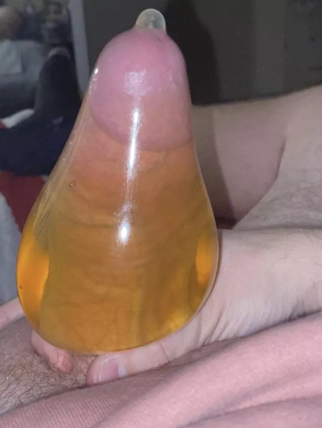 hard cock pissing in a condom, someone tell me how to upload videos