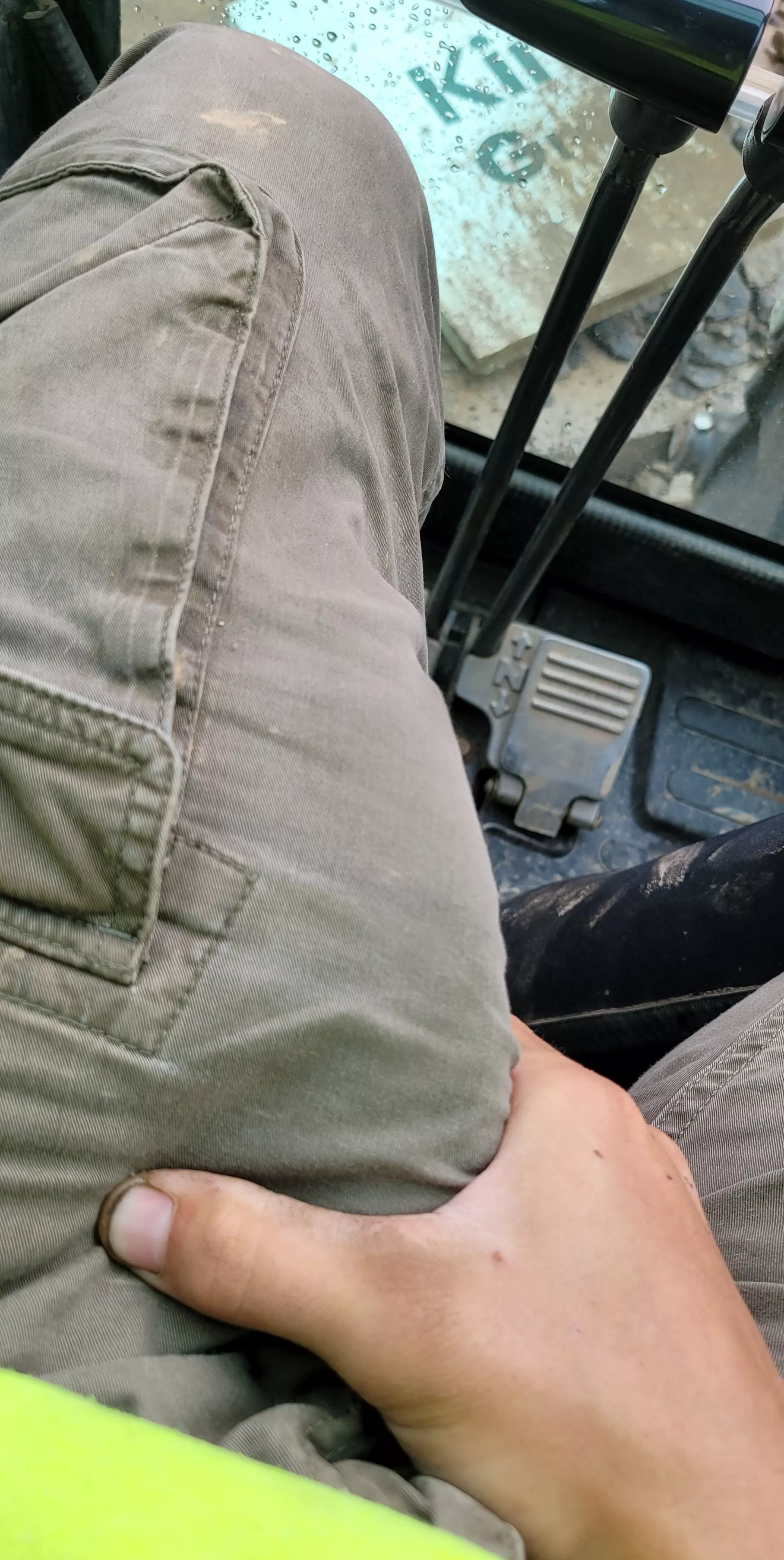 Having a hard day at work.