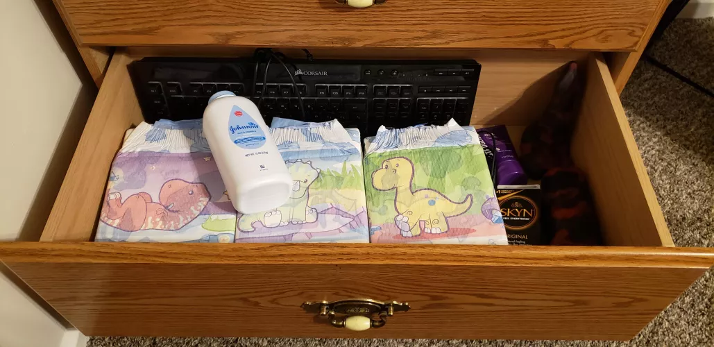 Here's my tiny stash in the fun drawer!