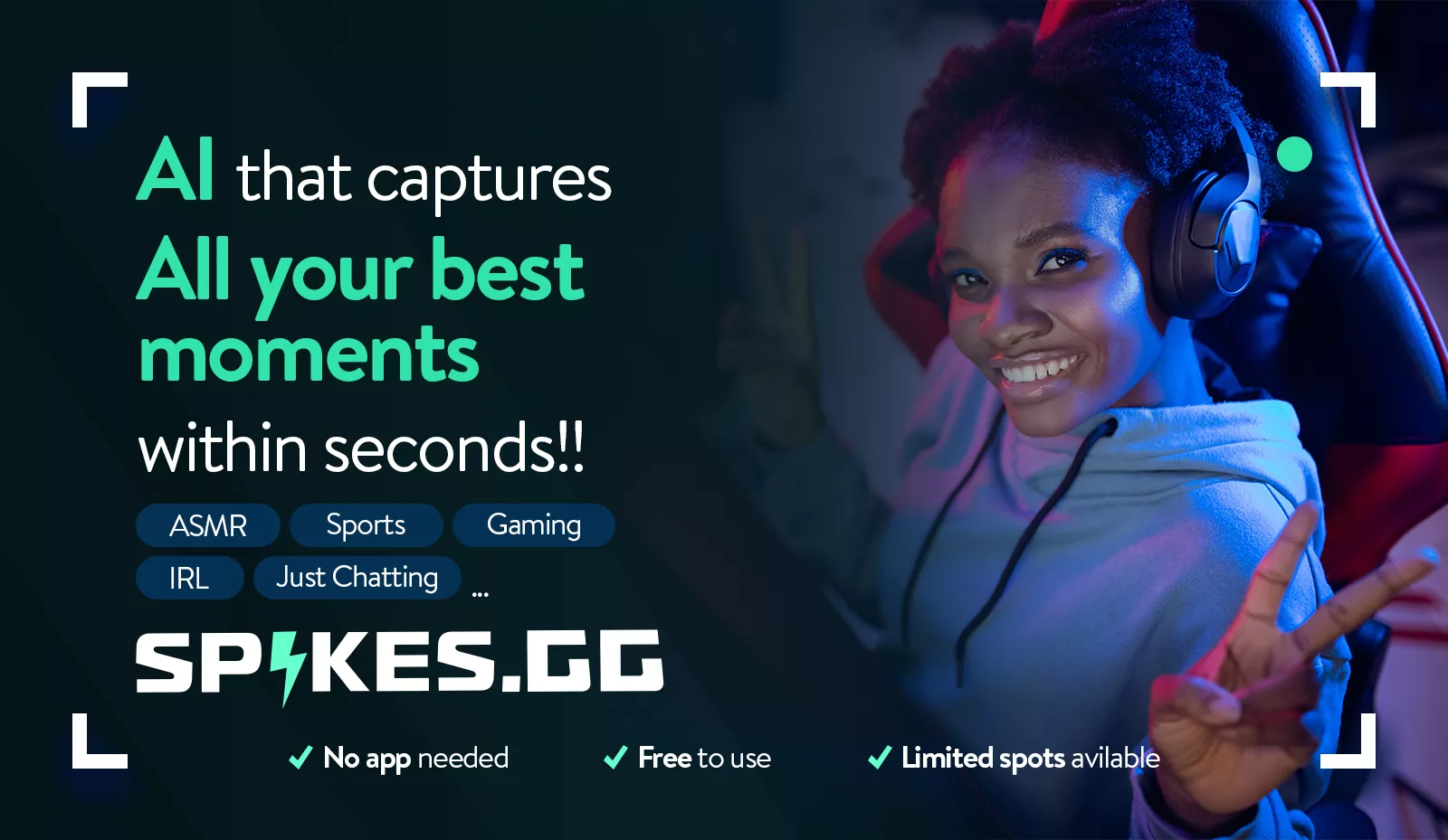 Hey r/Twitch, Ron from Spikes.gg :) Dream come true to be here! We developed a platform to automatically get your best moments from streams in just 1 click. You can edit, download and share in seconds while your information is kept private. The alpha is 