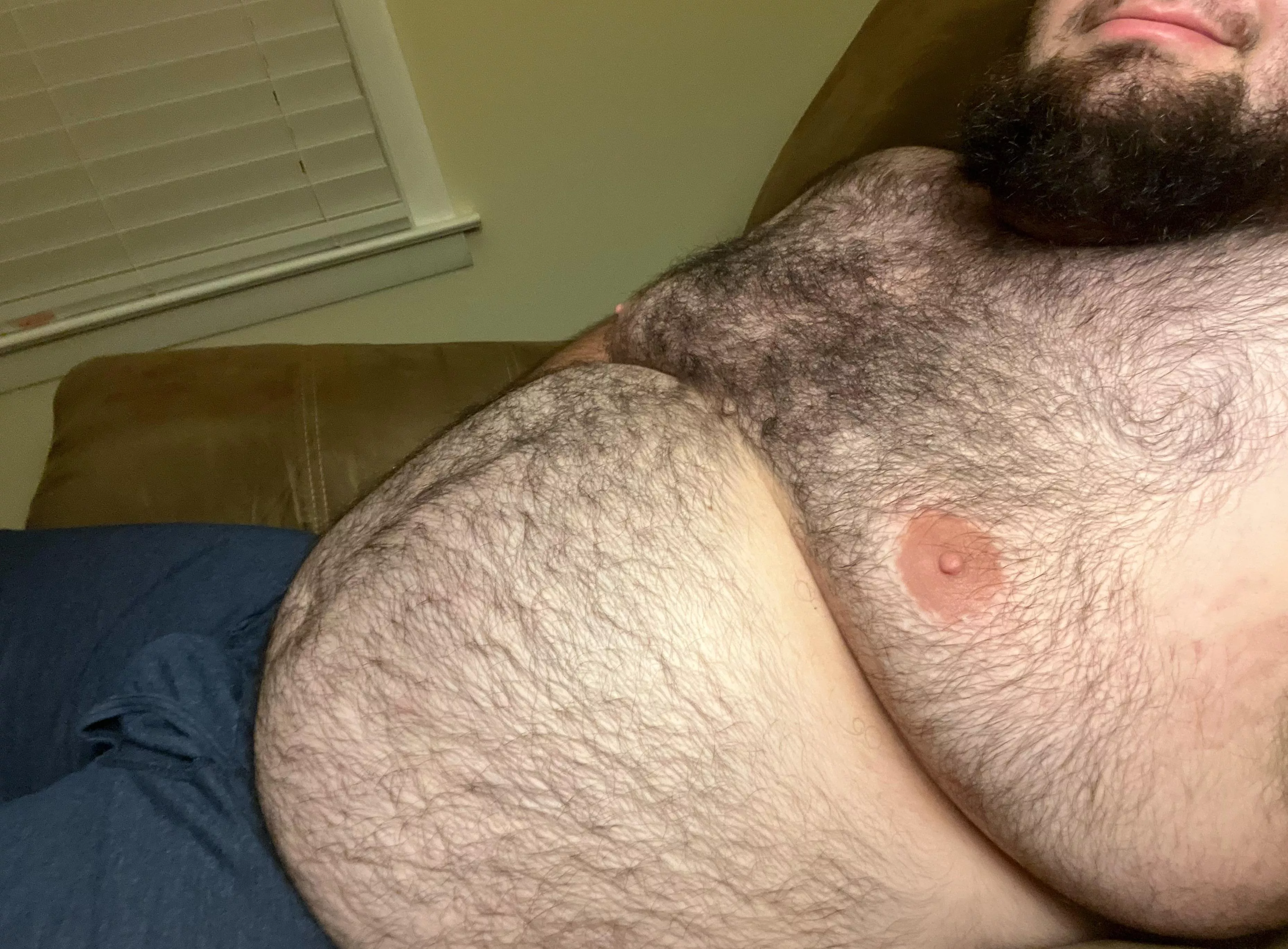How cuddly would you like for me to be? This is big, burly, furry cuddle bear season for you ladies.