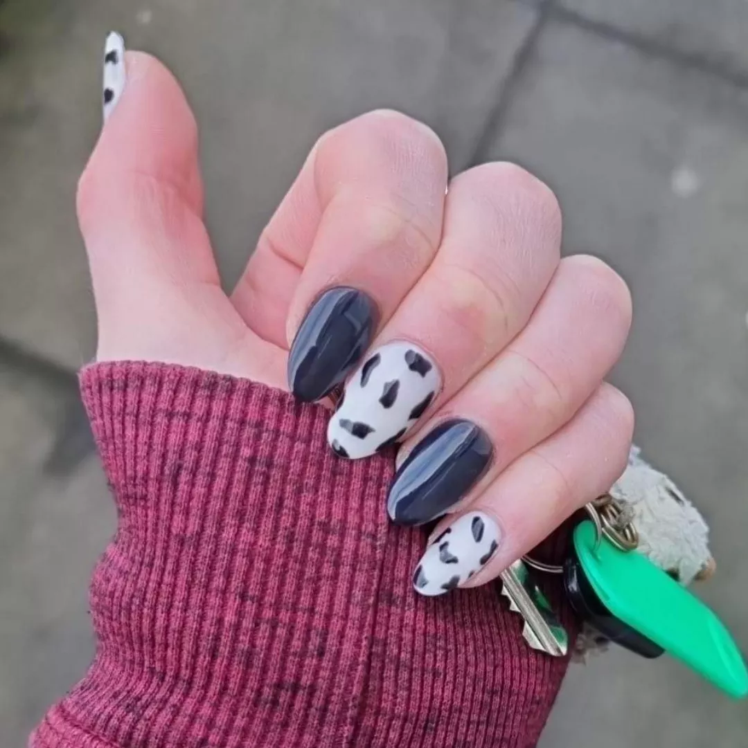 I got cow print today to match my new lingerie