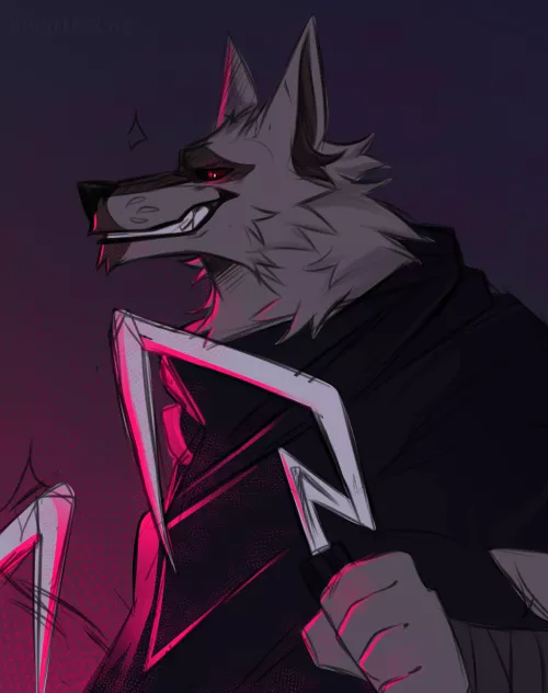 I love the smell of fear (little sketch I'm working on) // @WeedTheCat on Twitter