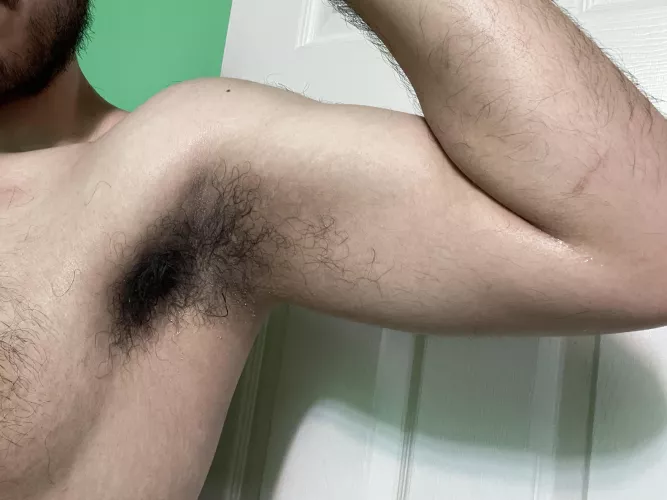 I’m all sweaty from this workout