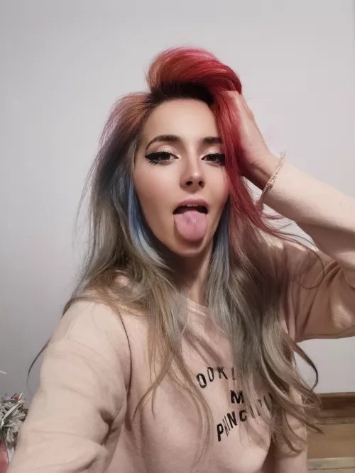 me and my tongue again, hope you don't mind