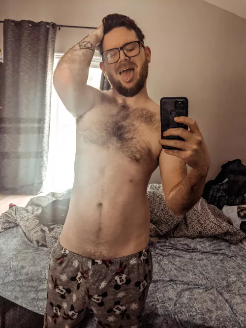 Messy Hair Morning Selfie