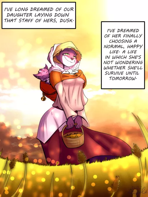 Moms dream about what their children might become. Here is Silva doing just that! (Art by me)