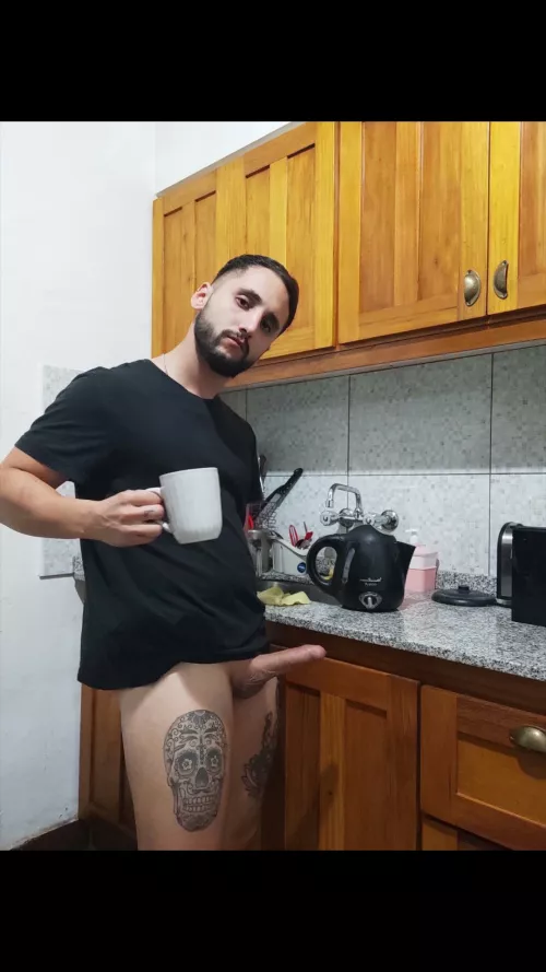 morning coffee☕🍆