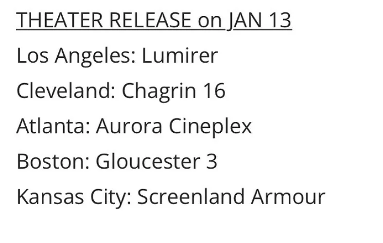 Night Train Out Today in Select Theaters