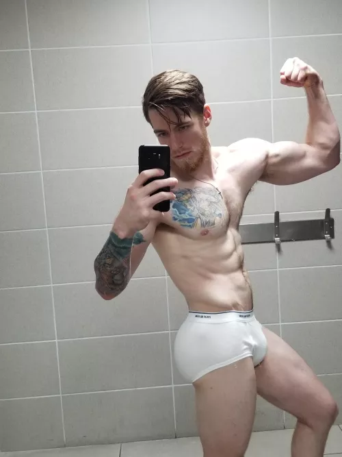 Nothing like a bulge in tightie whities 😰