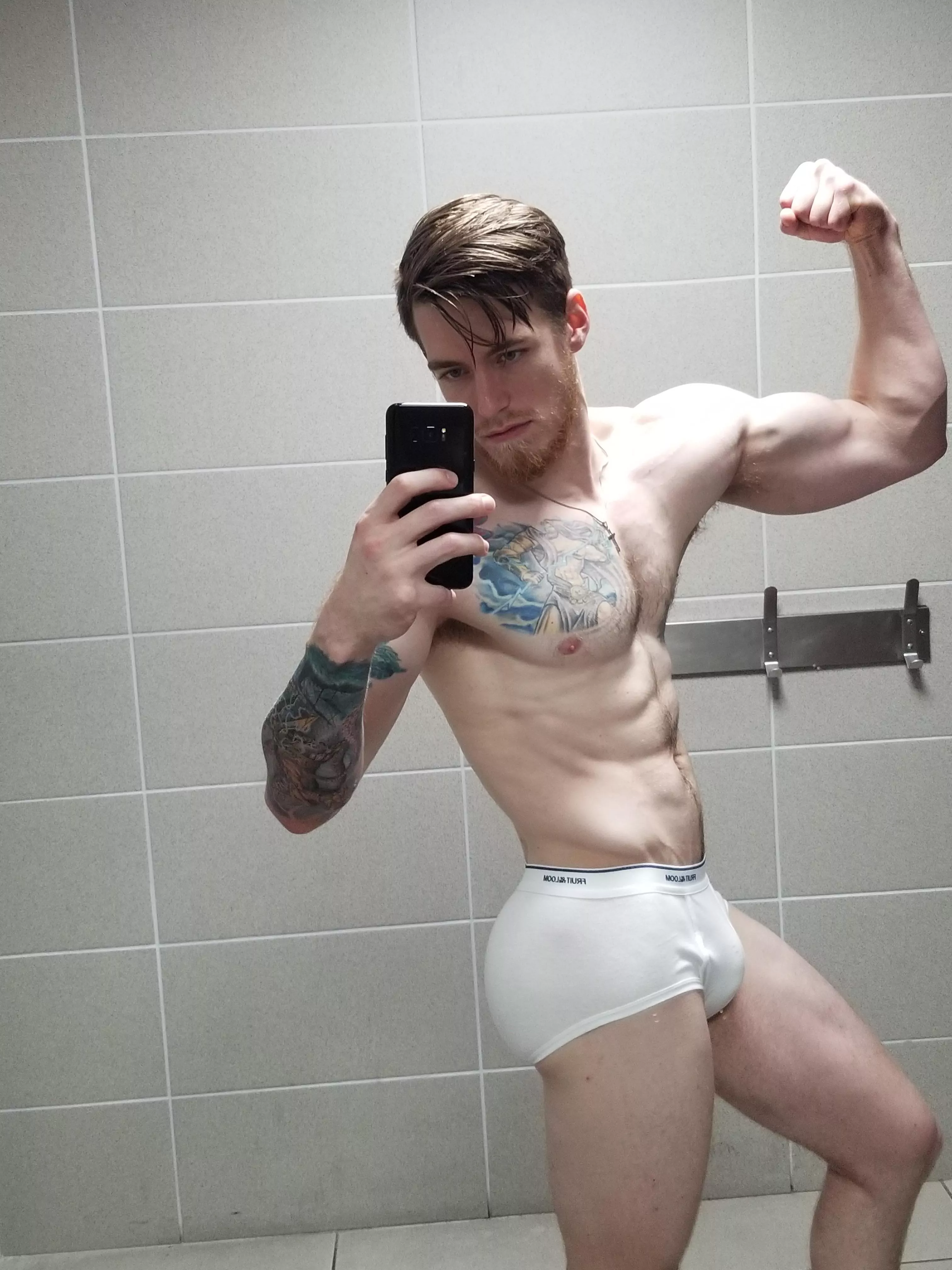 Nothing like a bulge in tightie whities 😰