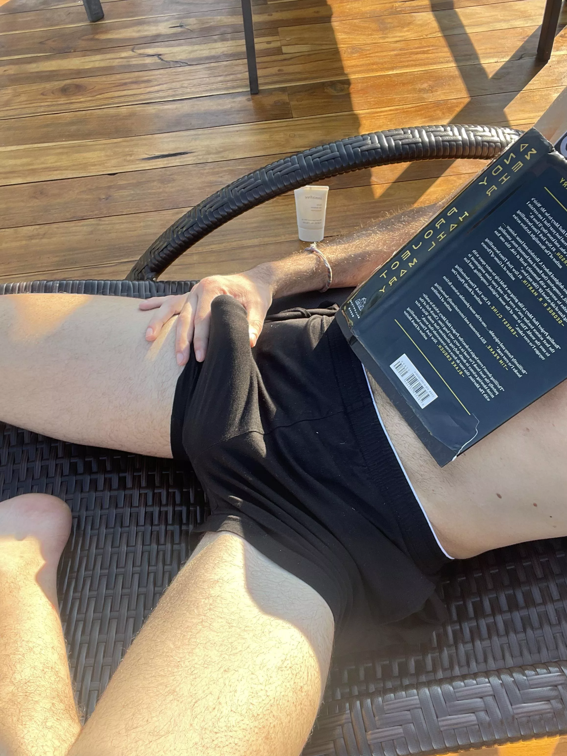 Reading a book out on the deck & I got a bit distracted