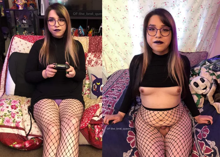 Smash Bros. 3 stock no items. Loser takes their clothes off.