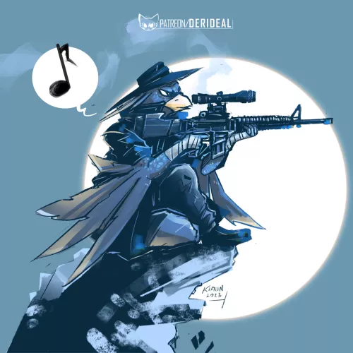 Sniper caw (art by me)