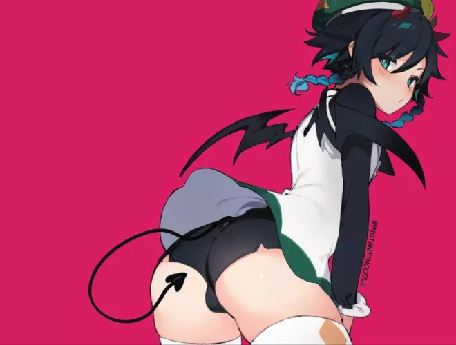 Stop staring under my uniform..