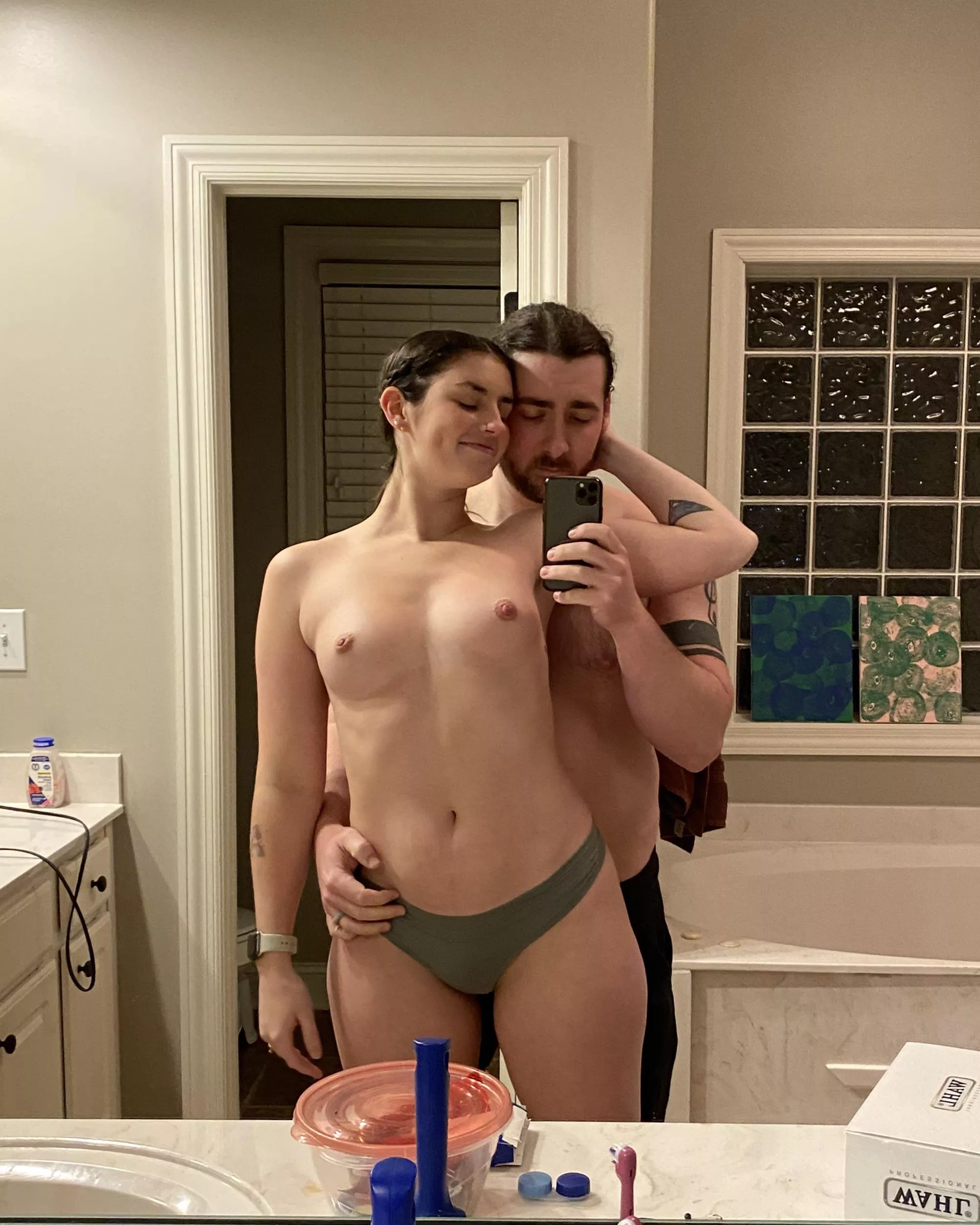 Stripped her down after work