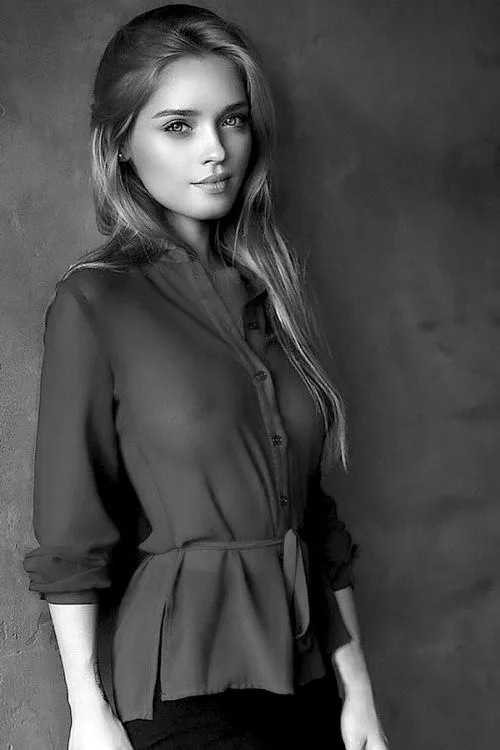 Sweetheart pokies in a sheer blouse