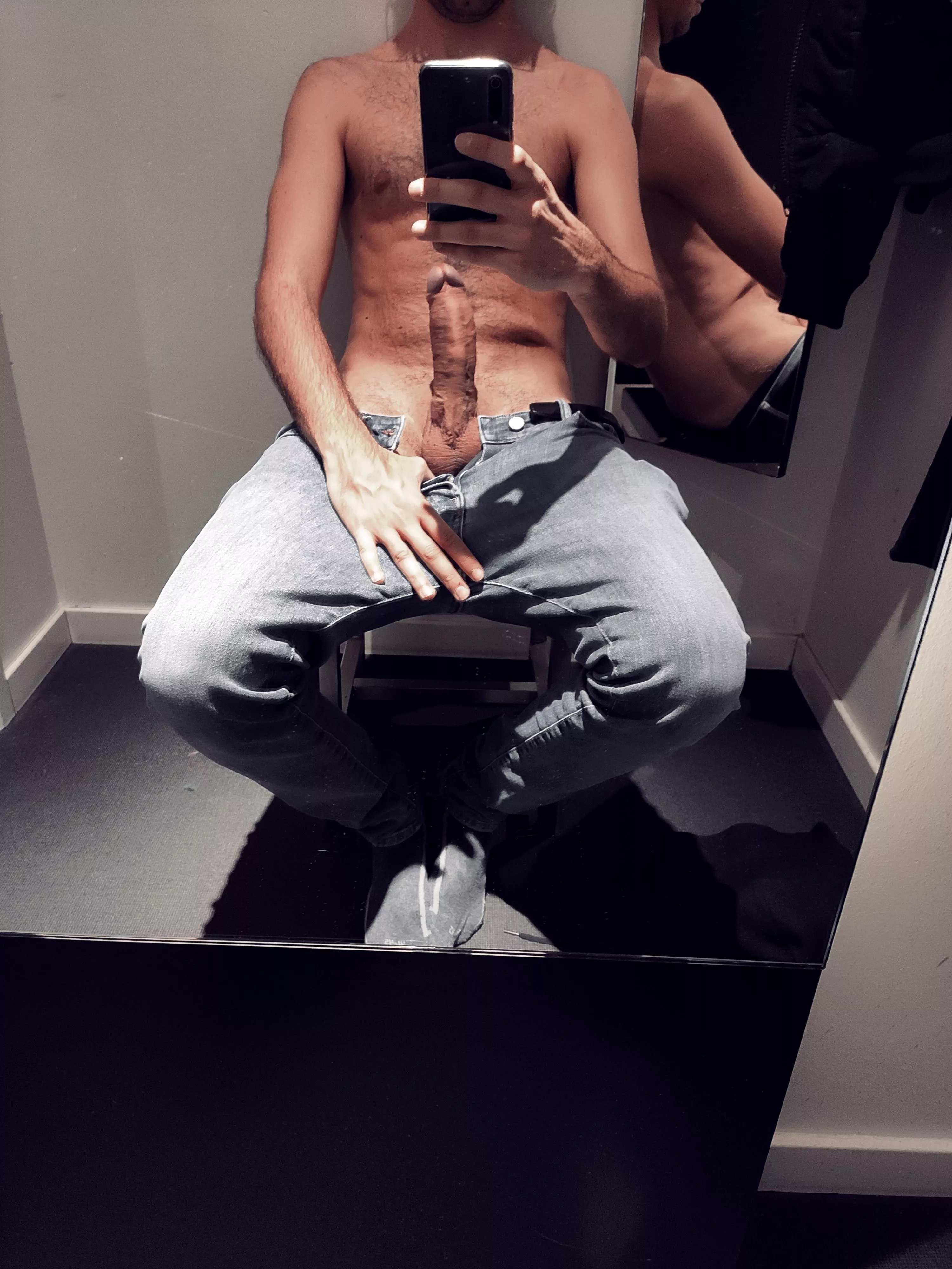 the changing room is occupied