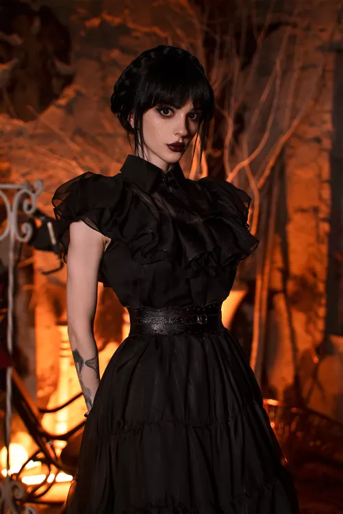 Wednesday cosplay by Xenon. Photo by Aku