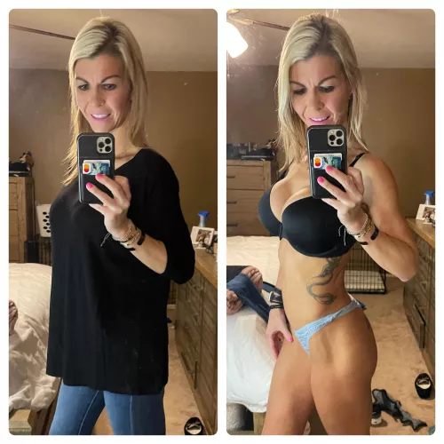 When you see a hot MILF do you wonder what her bra and panties under her clothes look like?