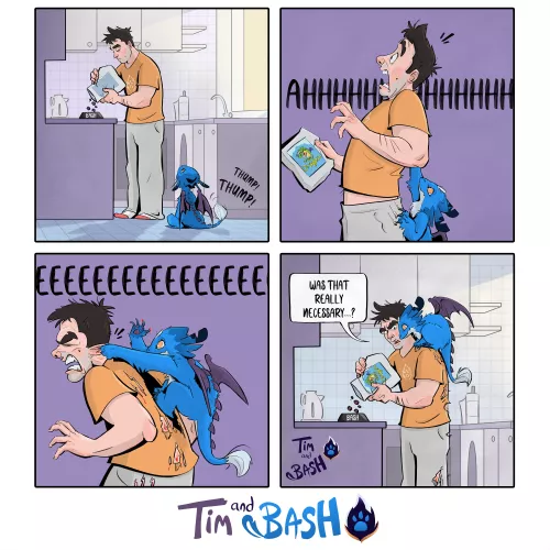 Why do you do that?? 😱 Tim and Bash Comic issue #008!