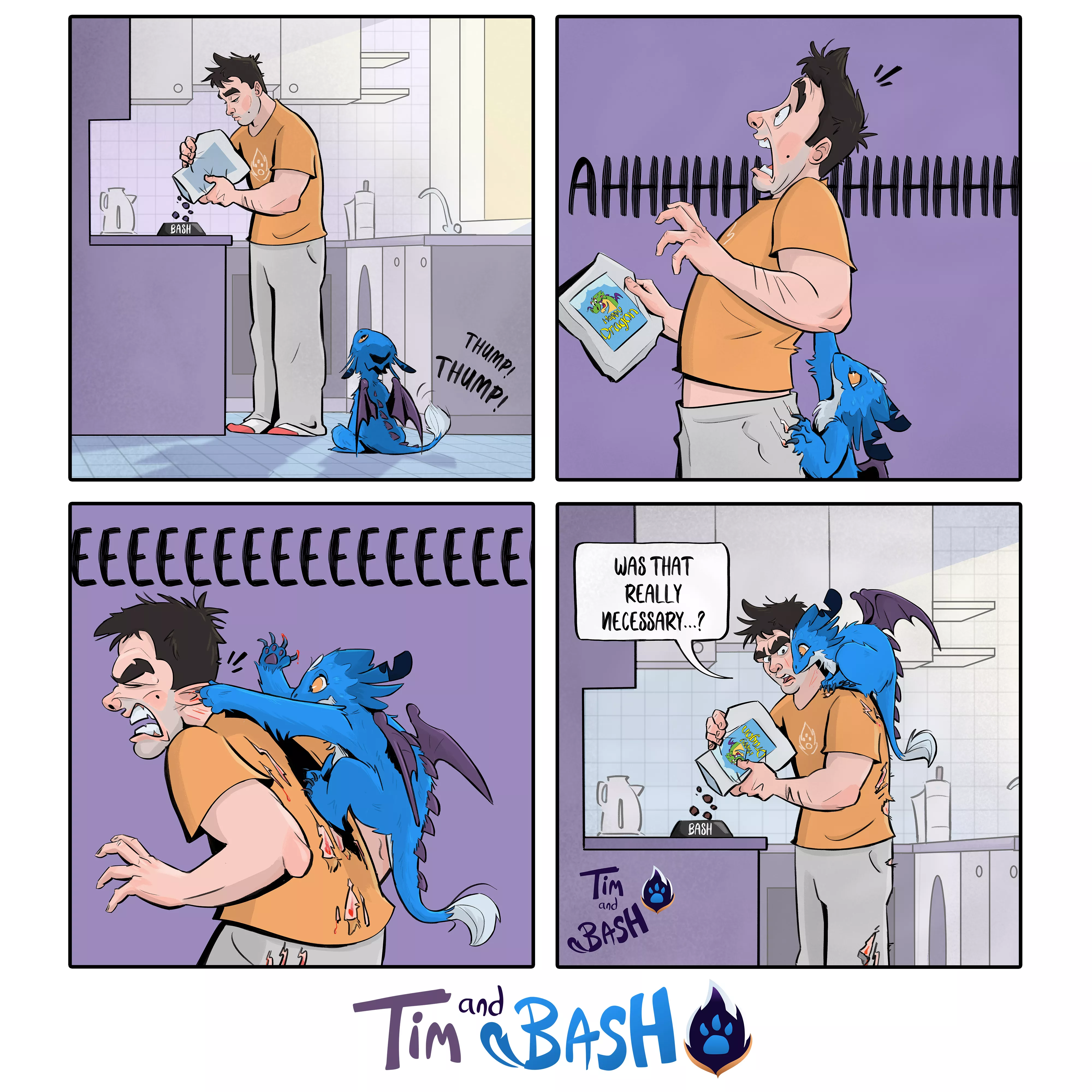 Why do you do that?? 😱 Tim and Bash Comic issue #008!