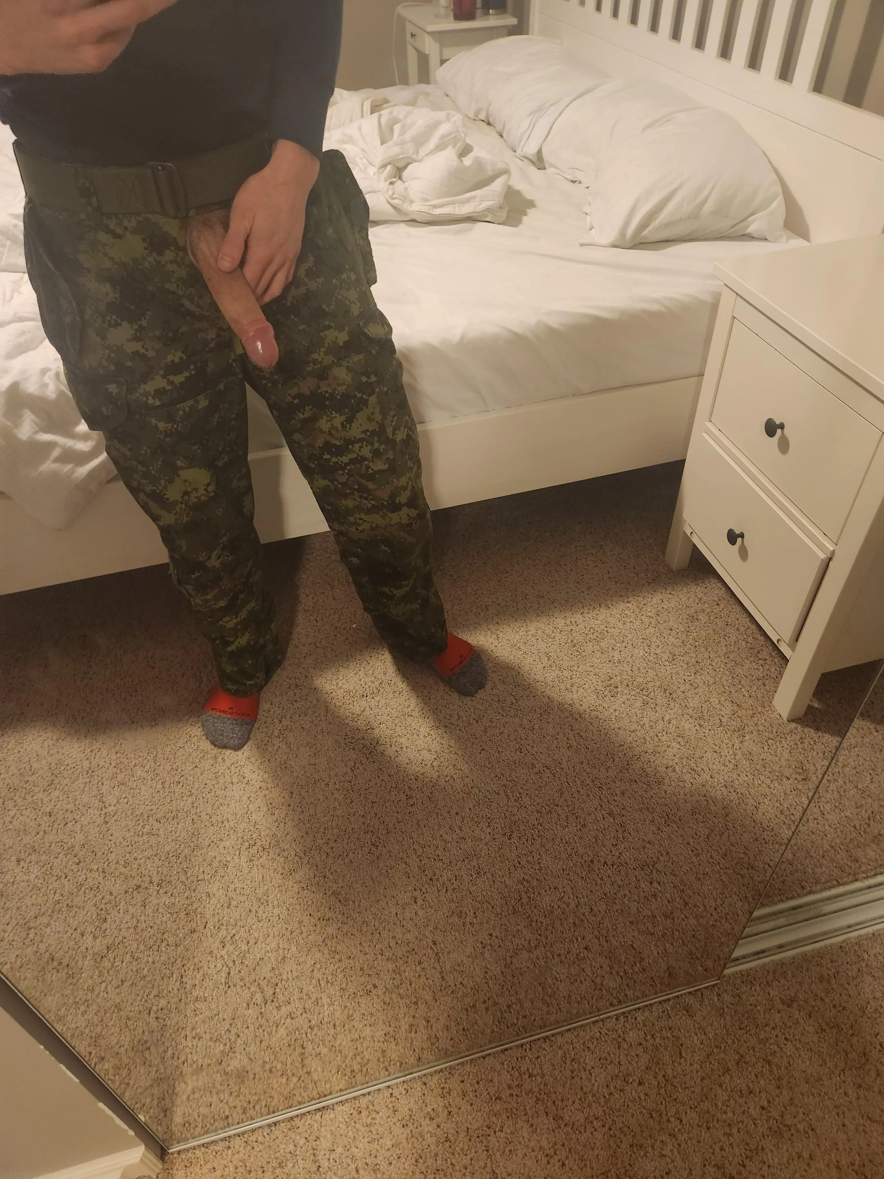 would you be at home waiting for me to get home from work?