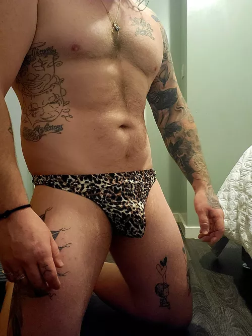 Would you tease daddy's bulge??