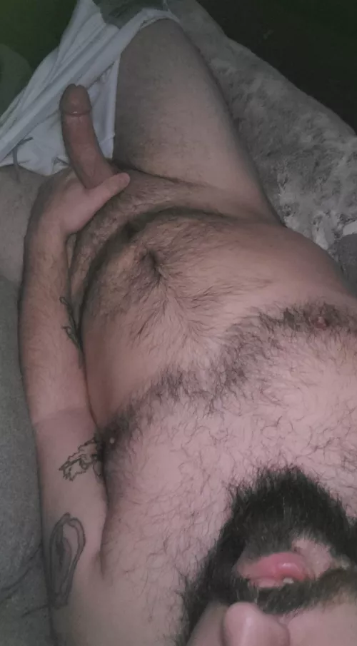 [35] Daddy's morning wood.