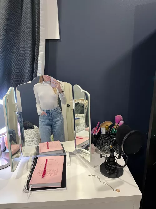 a classic white turtleneck for today