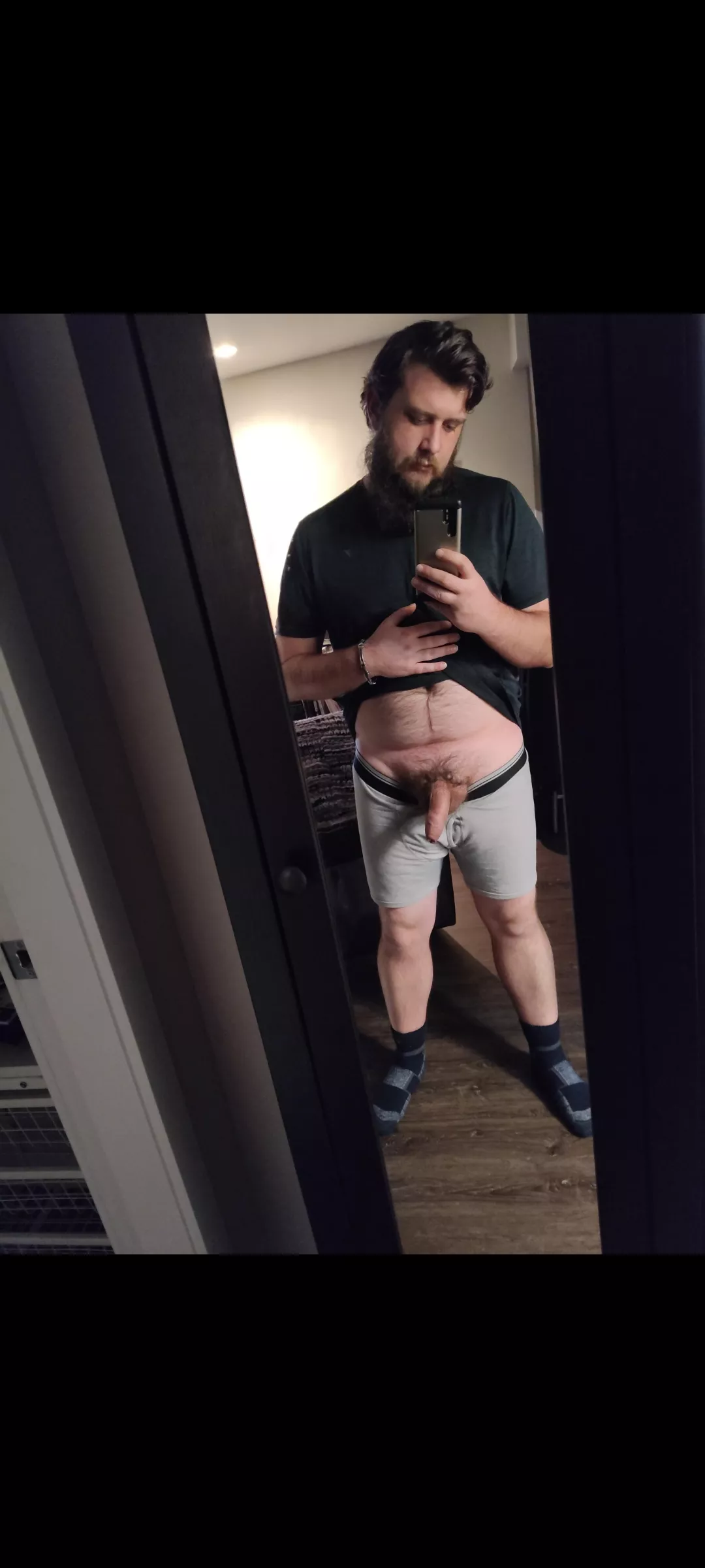 A simple mirror nude. except I forgot to take off my socks