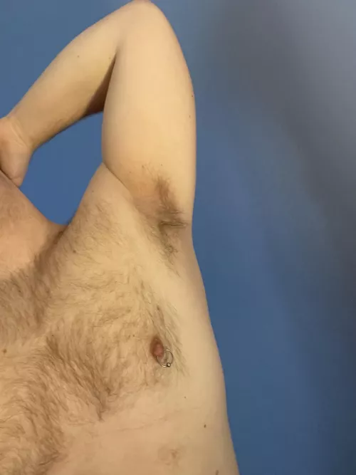 After a morning run feels good finally take my shirt off.