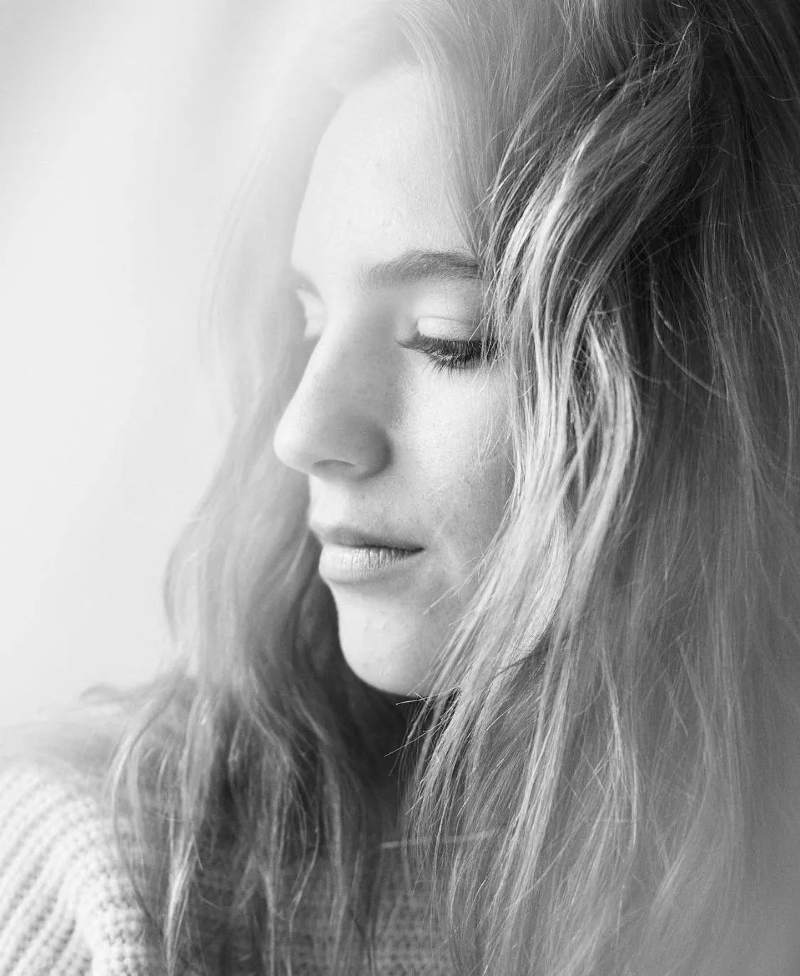 Black and white portrait