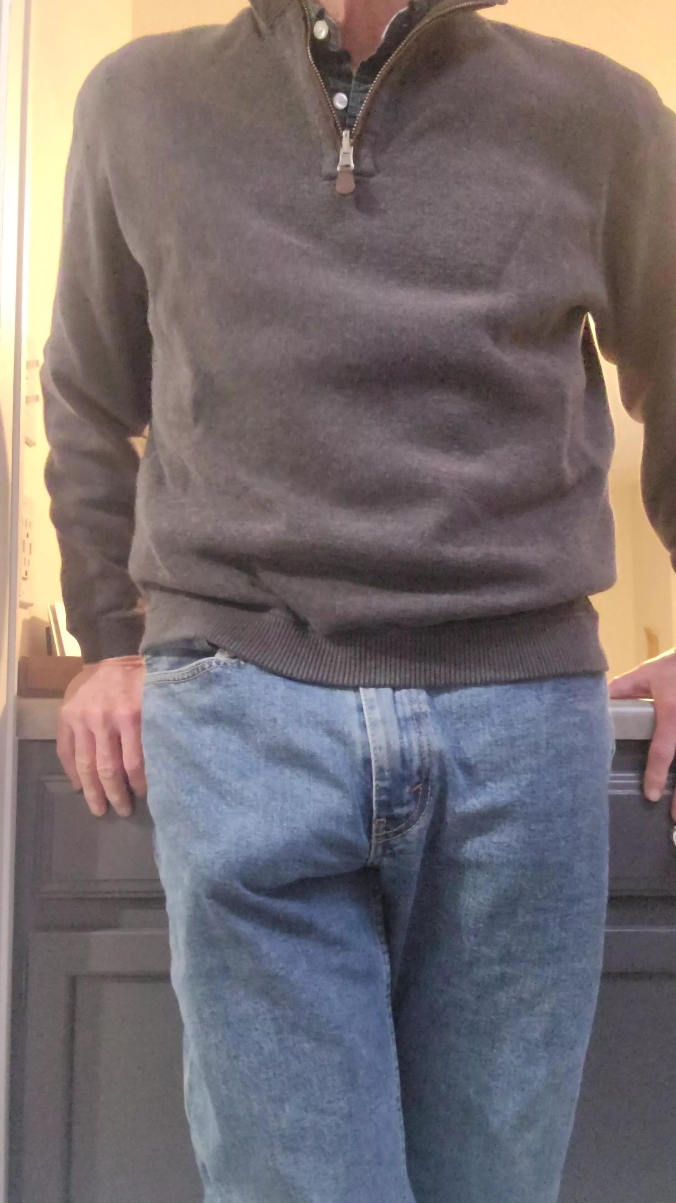 Buckeye Wood (60) Wondering if she will notice the bulge.