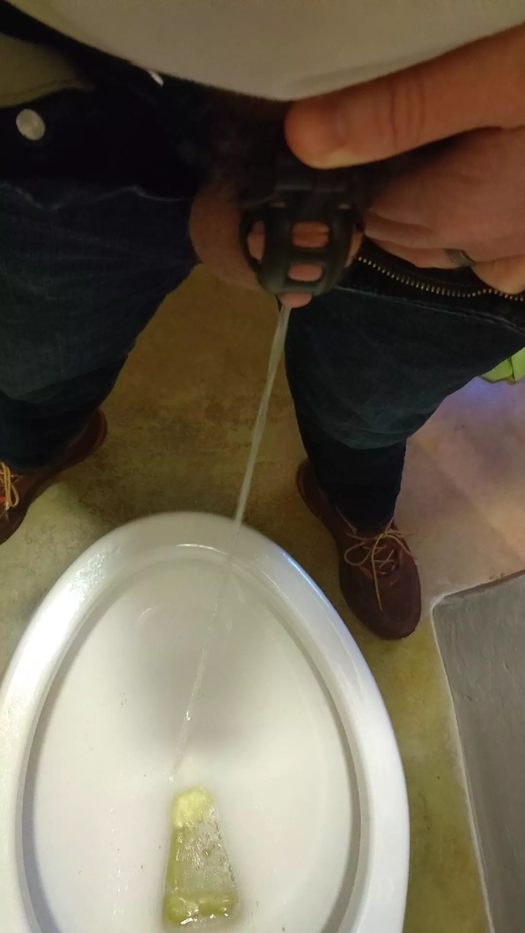 can finally pee standing up!