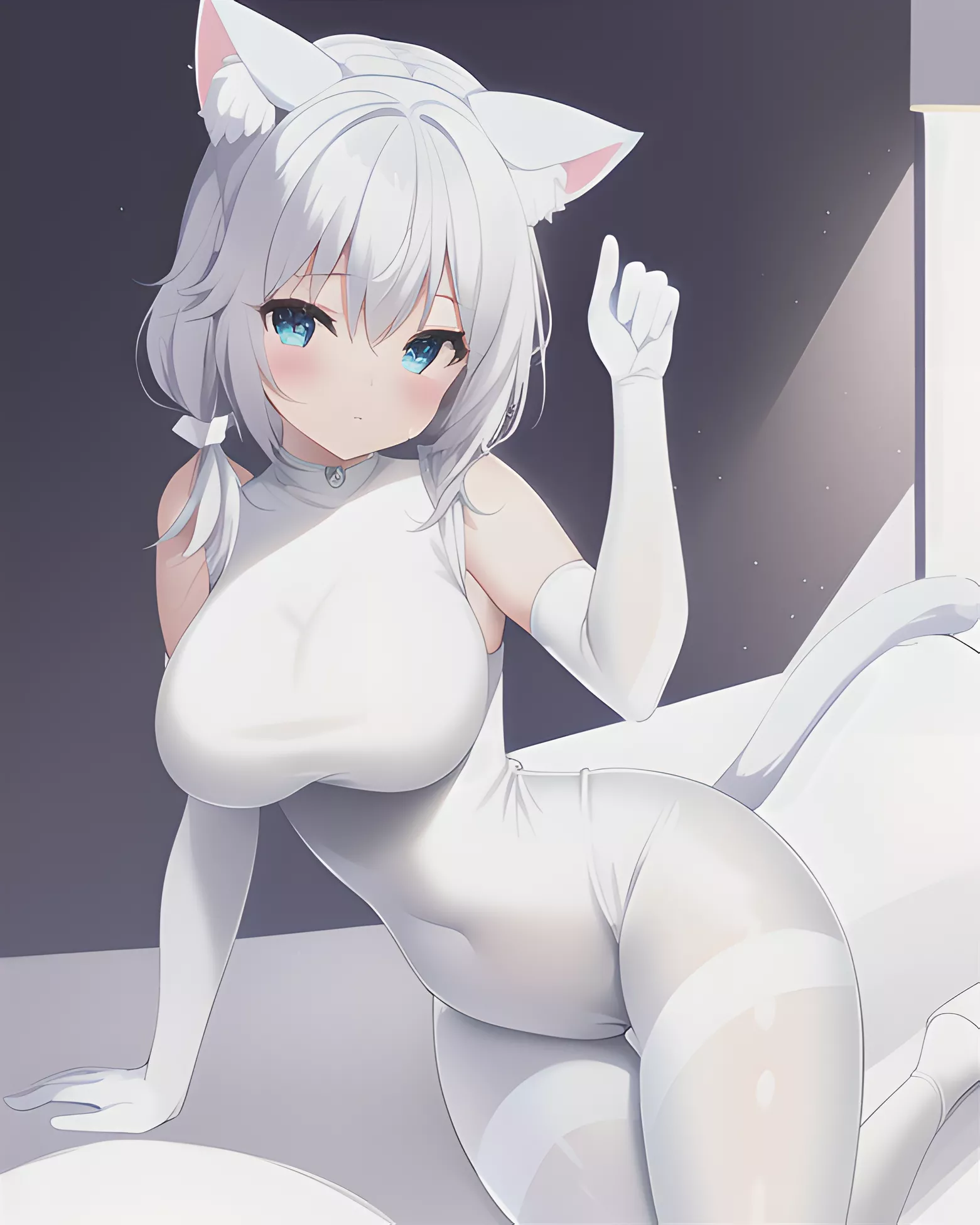 Cat Girl in Body Suit [Original]