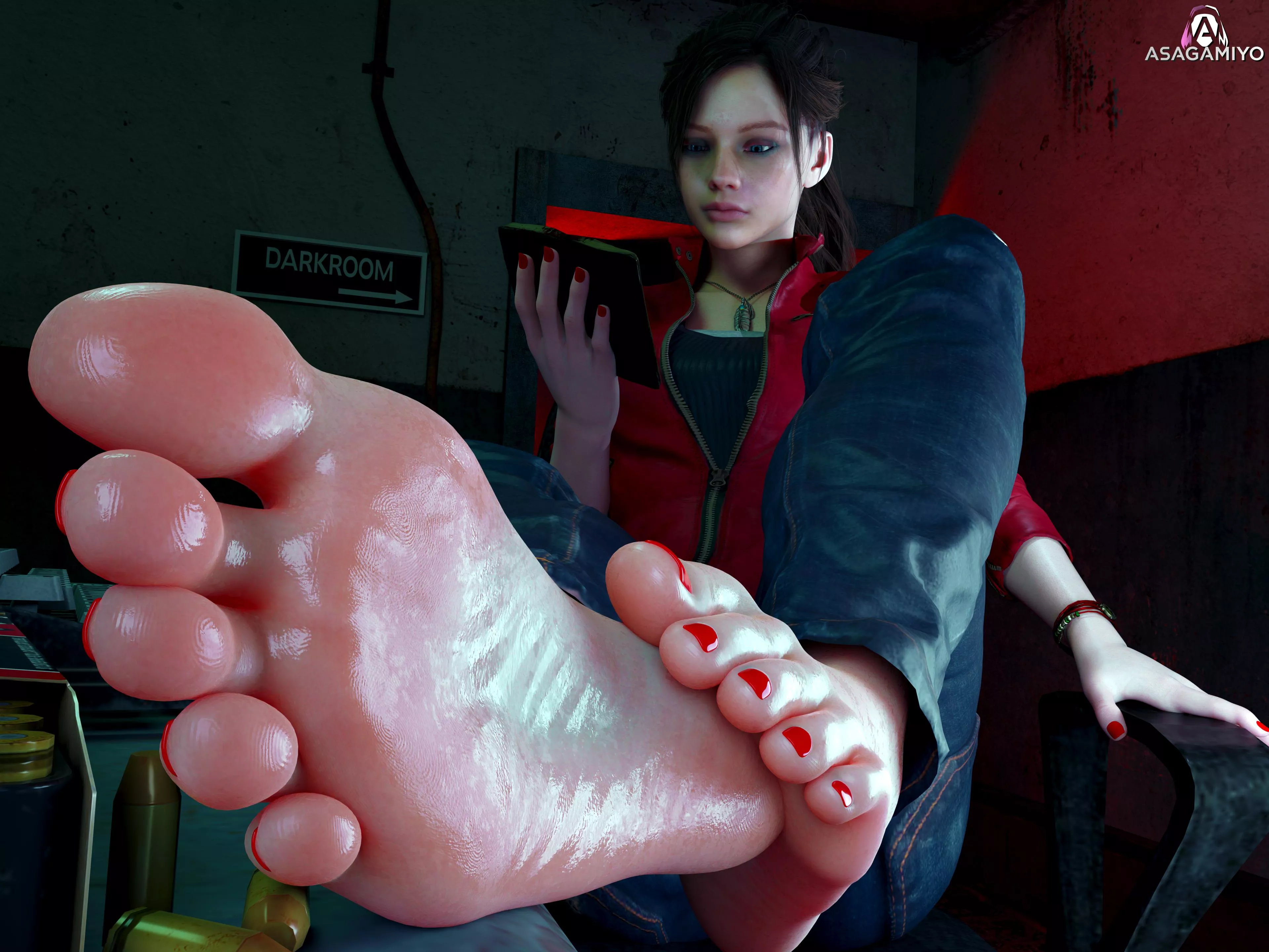 Claire in the Darkroom (Asagamiyo) [Resident Evil]