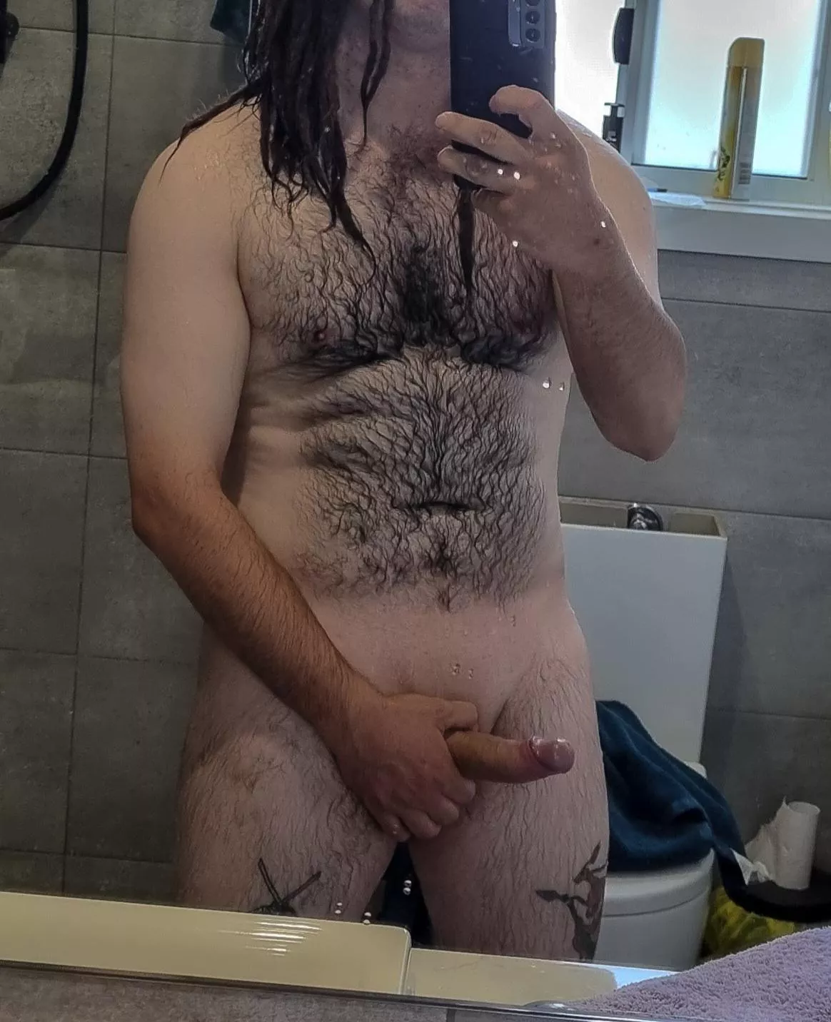Cold shower after a 40° day feels so good
